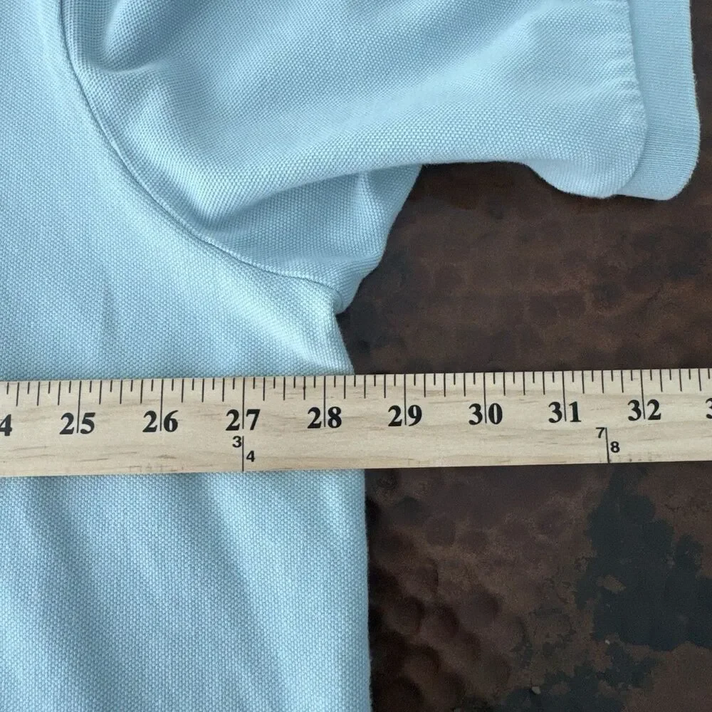 Polo Ralph Lauren Polo Shirt Men 3XLT Tall Blue Teal Big Tall Cotton Golf Pony